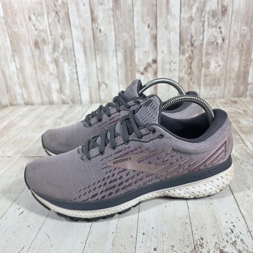 Brooks Ghost 13 Womens Running Shoes Purple Grey 1203381B550 Size 9 B Medium